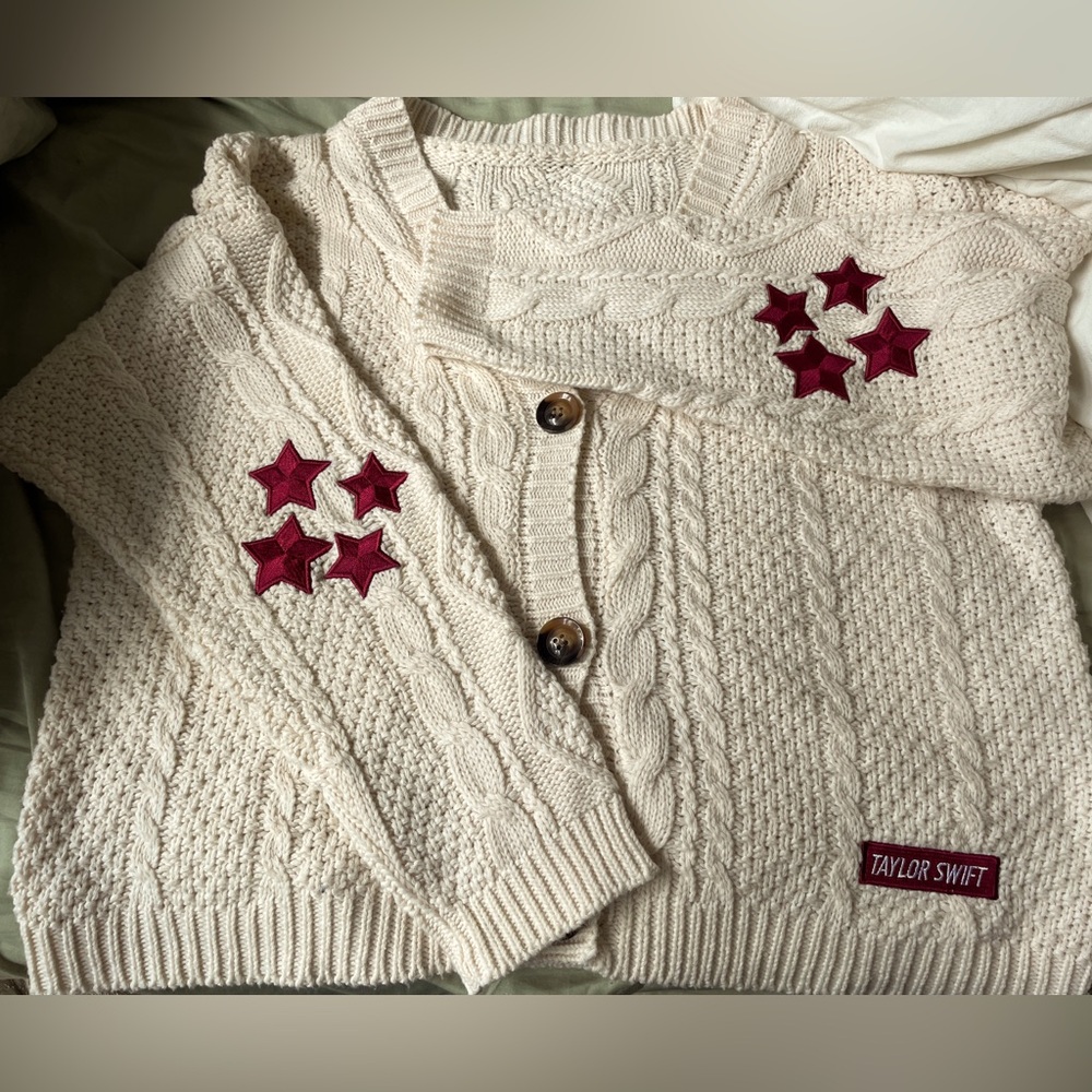 Authentic Taylor Swift Red Taylor's Version Cardigan Great Condition!!